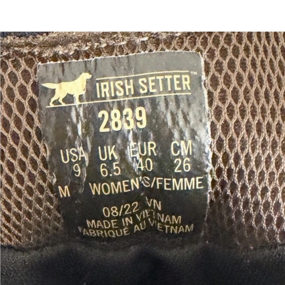 Irish Setter 2839 VaprTrek Waterproof Insulated Hunting Boots Women’s Sz 9 $199 - Picture 5 of 7